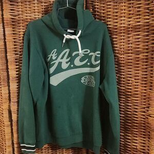 SuperDry Green Hoodie Sweatshirt L